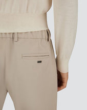 Cotton Feel Trousers With Drawstring
