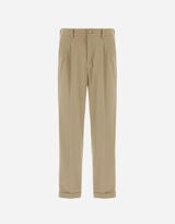 STRETCH COTTON VELVET TROUSERS