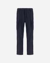 Denim Effect Cotton Trousers