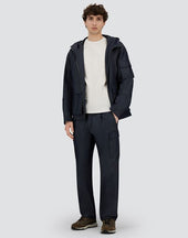 Denim Effect Cotton Trousers