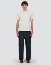 Denim Effect Cotton Trousers