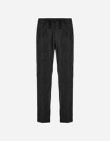 TROUSERS IN HERRINGBONE WOOL FLANNEL