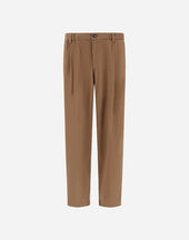 Trousers In Stretch Cotton Velvet