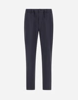 TROUSERS IN WRINKLED STRETCH NYLON