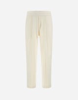 TROUSERS IN WARM JERSEY KNIT EFFECT