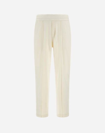 Trousers In Warm Jersey Knit Effect