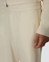 Trousers In Warm Jersey Knit Effect