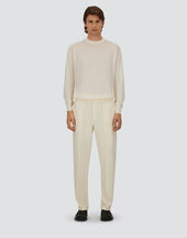 Trousers In Warm Jersey Knit Effect