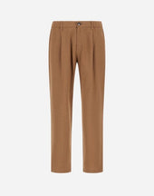 Trousers In Cotton Linen Popeline