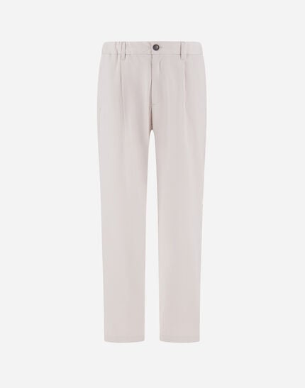 Trousers In Cotton Gabardine Stretch