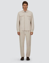 Trousers In Cotton Gabardine Stretch