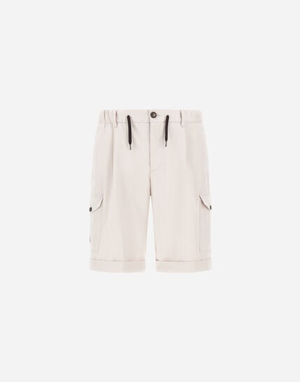 Shorts In Cotton Gabardine Stretch