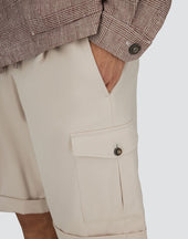 Shorts In Cotton Gabardine Stretch