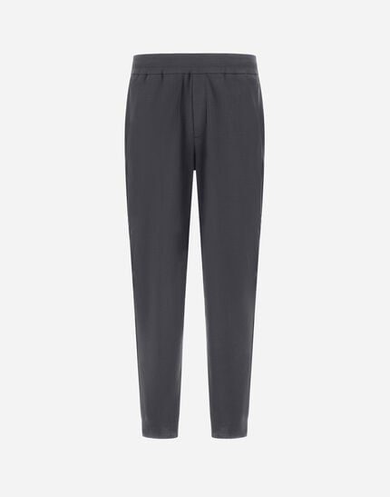 Trousers In Jersey Knit Effect