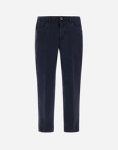 Trousers In Silk Cotton Tencel