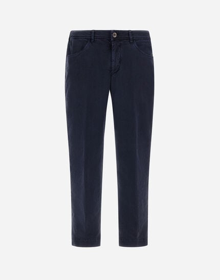 Trousers In Silk Cotton Tencel