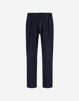 MELANGE SUEDE EFFECT TROUSERS