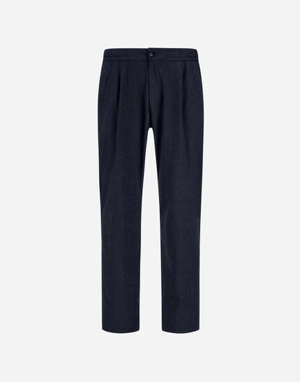 Melange Suede Effect Trousers