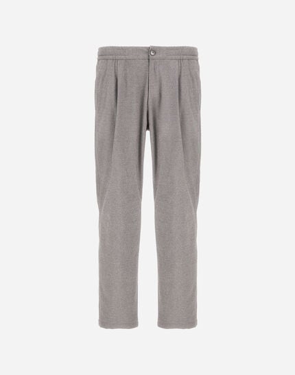 Resort Trousers In Melange Suede Effect