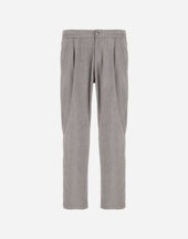 Resort Trousers In Melange Suede Effect