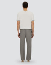 Resort Trousers In Melange Suede Effect