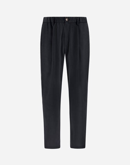 Trousers In Cashmere And Silk