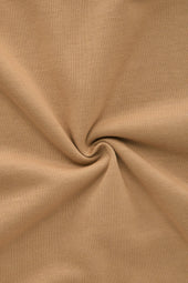 Cotton Cashmere Long Sleeve Hoodie Caramel