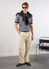 Casa Martini Knitted Polo Puppytooth Cotton