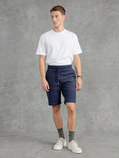 The Embroidered Shorts - Ink