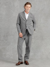 The Edmond Seersucker Blazer - Cobble Grey