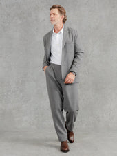 The Edmond Seersucker Blazer - Cobble Grey