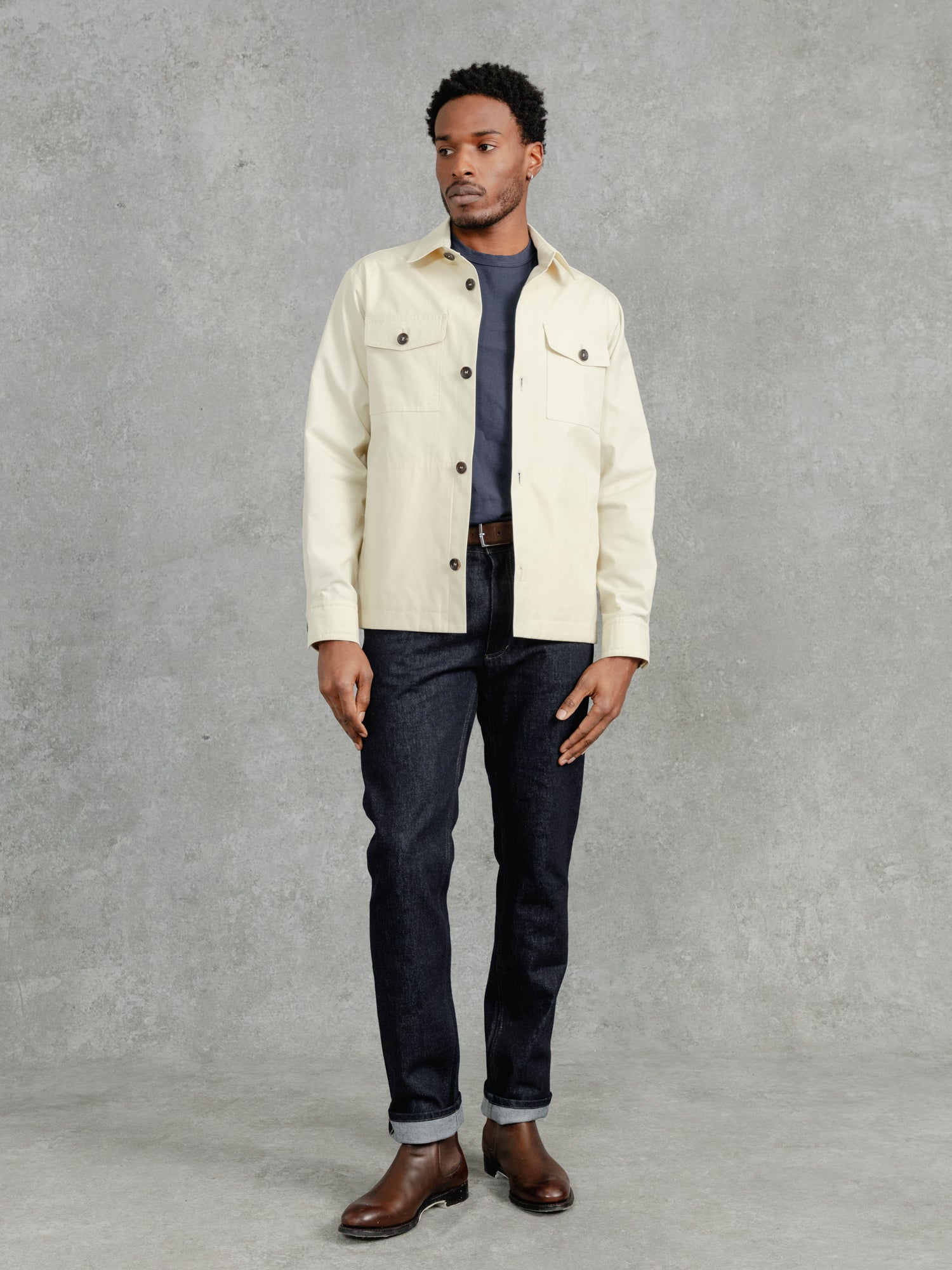 The Ventile Piccadilly Shacket Chalk