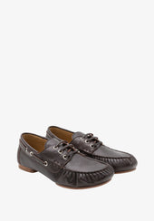 Chaussures Bateau En Cuir