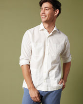 Long Sleeved Marquez Shirt In Cotolino