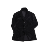 Painters Jacket in Black Corduroy