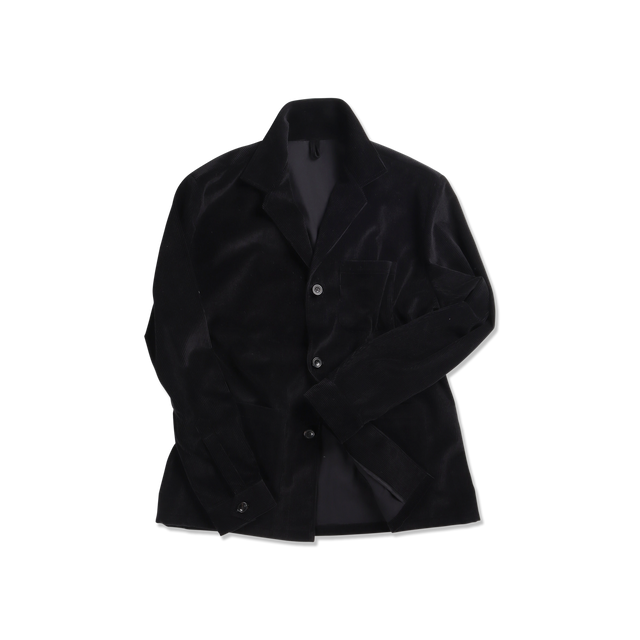 Painters Jacket in Black Corduroy