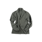 Painters Jacket in Olive Green Seersucker