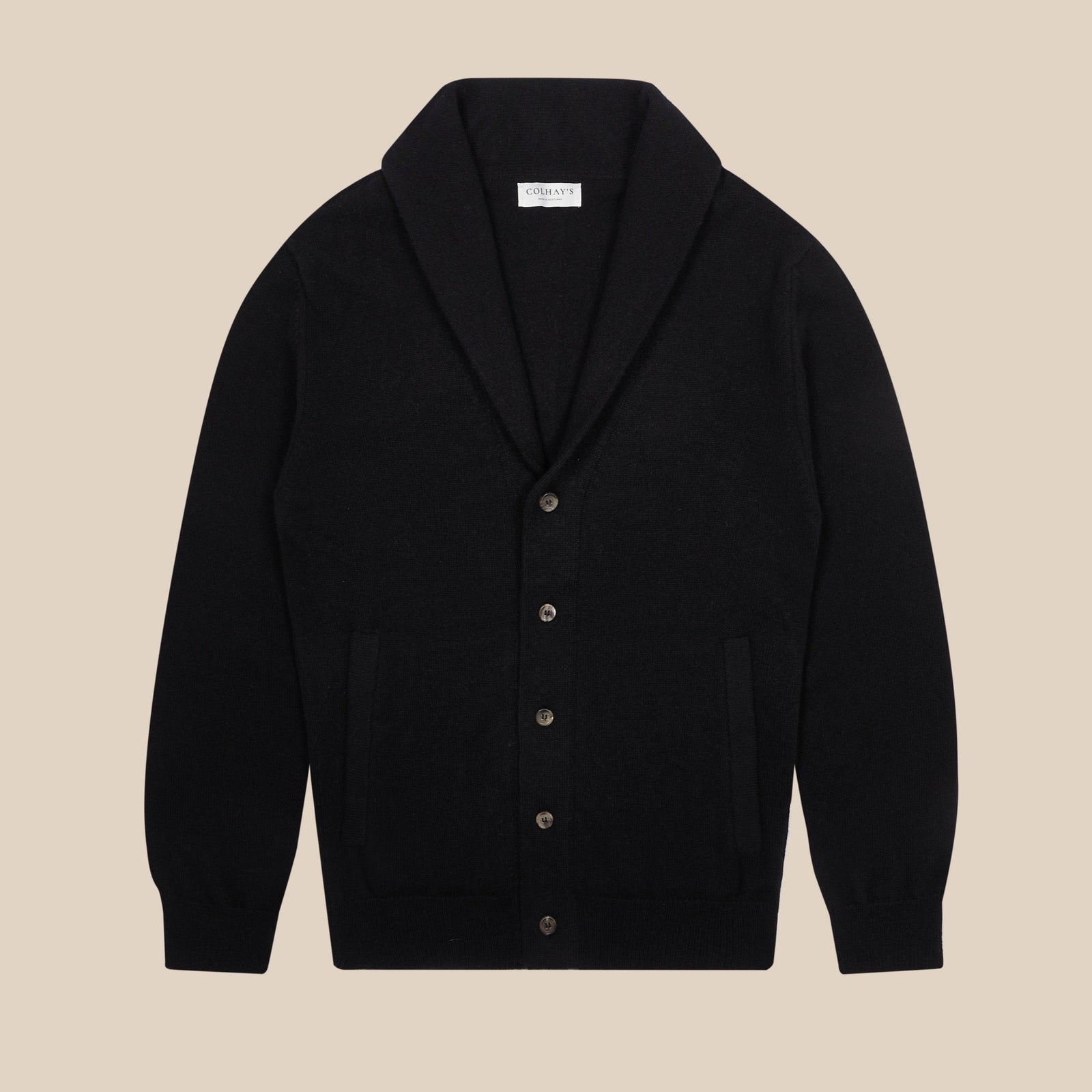 Cashmere Painter S Shawl Collar Cardigan In