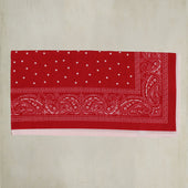 Paisley With Spots Neckerchief In Red