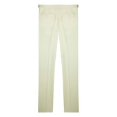 Pantalon en laine crème