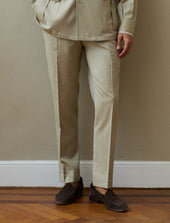 Pantalon solaro beige en laine