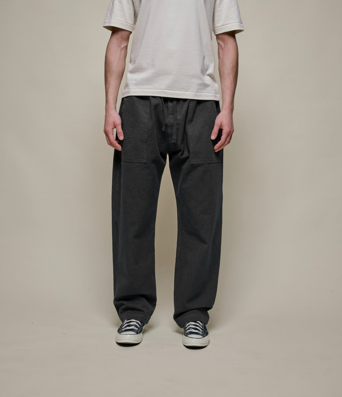 Workers S Cotton Twill Drawstring Pants