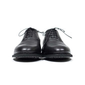 Montaigne Cap Toe Oxford Shoes In Lisse Noir Leather