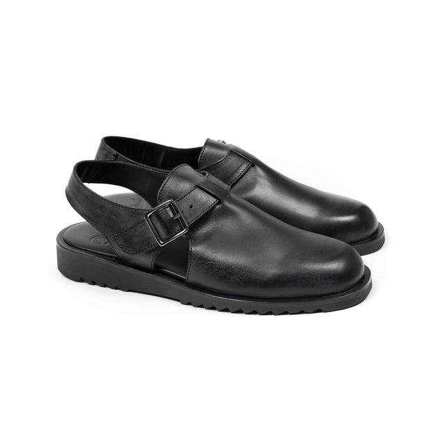 Adriatic sandal in black leather
