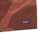 Equis Shorts In Pomegranate And Ruby Nylon Ripstop