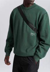 Contrast Crewneck Green