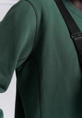 Contrast Crewneck Green