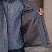 Sample Grey Heavyweight Alpaca Parka With Removable Hood Sz Xl