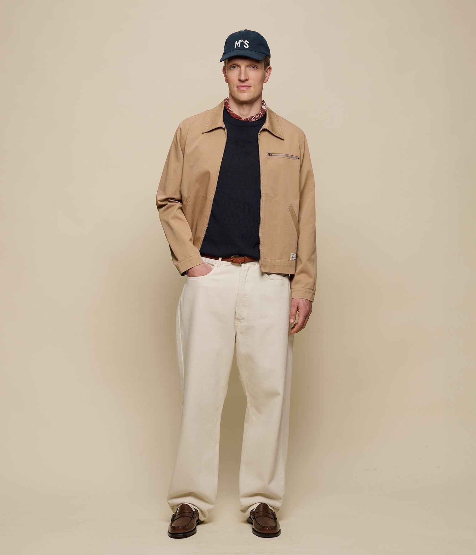 Zipped Twill Jacket
