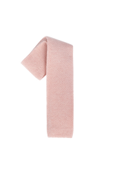 Pastel Pink Wool Maglia Tie